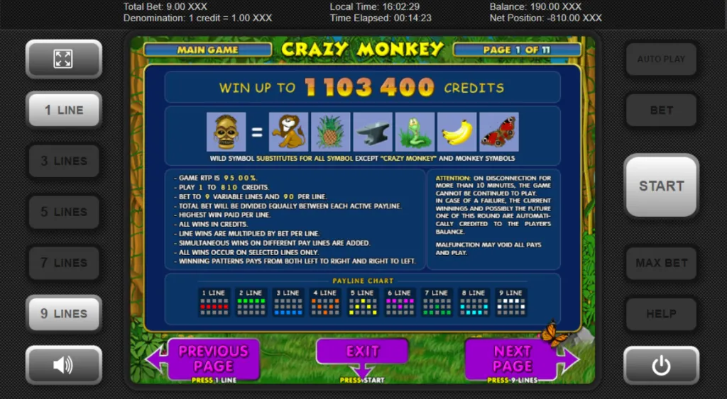 Crazy Monkey game