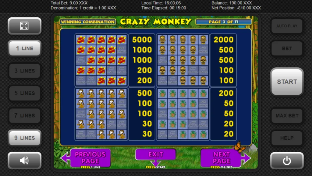 crazy monkey casino slot